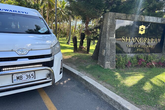 Private Transfer :Nadi Airport to Shangri-La Fijian Resort Yanuca - Inclusions