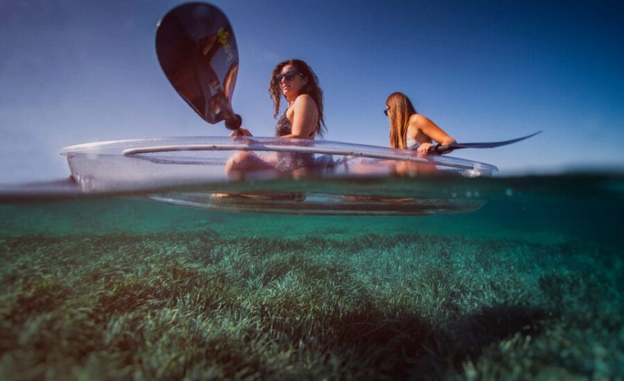 Pula: Clear Kayak Tour to Canyon, Island Cliffs & Small Cave