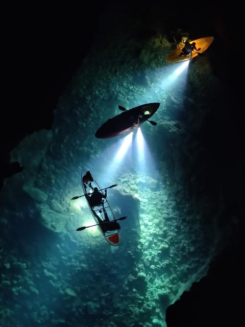 Pula: Istria Sea Canyon Illuminated Kayak Tour by Night - Tour Overview