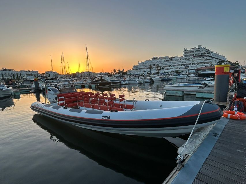 Quarteira: Algarve Coast, Caves and Dolphin Watching Cruise