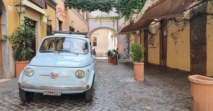 Rome FullDay Classic Fiat 500 Rental