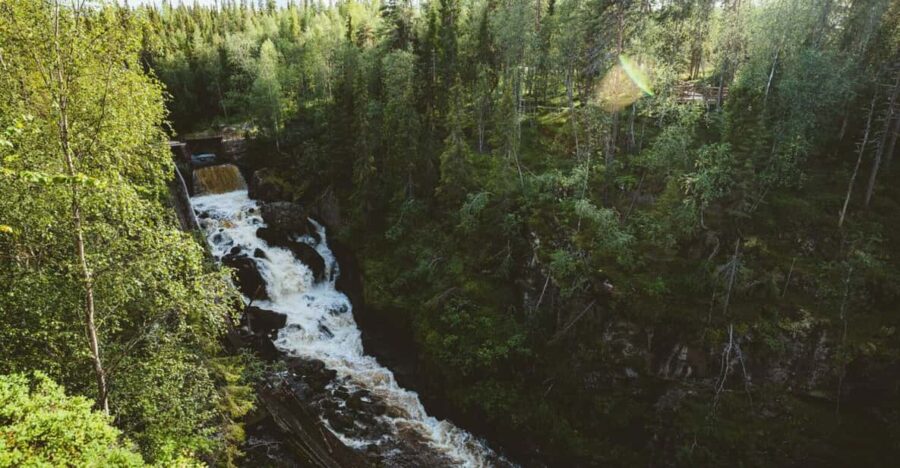 Rovaniemi: Auttikönkä Waterfalls Hike Tour & Barbeque