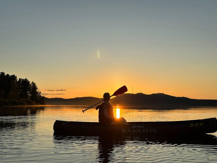 Ruka : Midnight Sun Canoeing on the Ruka Lake