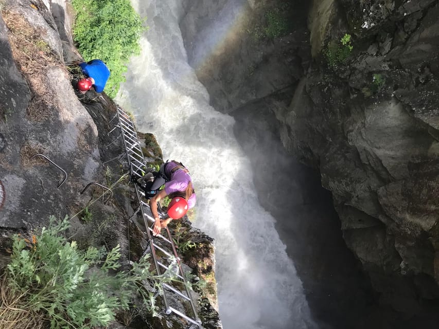 Saas-Fee: Gorge Alpine Via Ferrata and Flying Fox Tour