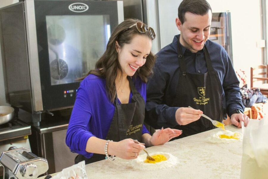 San Gimignano Outdoor Cooking Class & Wine Tasting in Winery - Overview of the Experience
