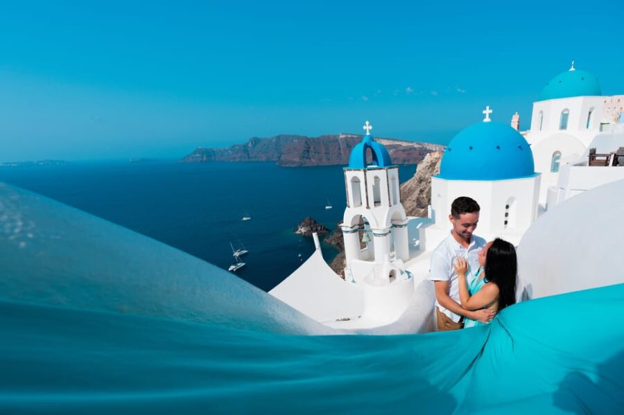 Santorini Flying Dress Photo - Experience Overview