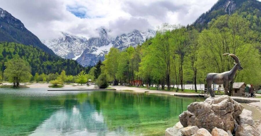 Slovenias Lakes, Nature and Waterfall