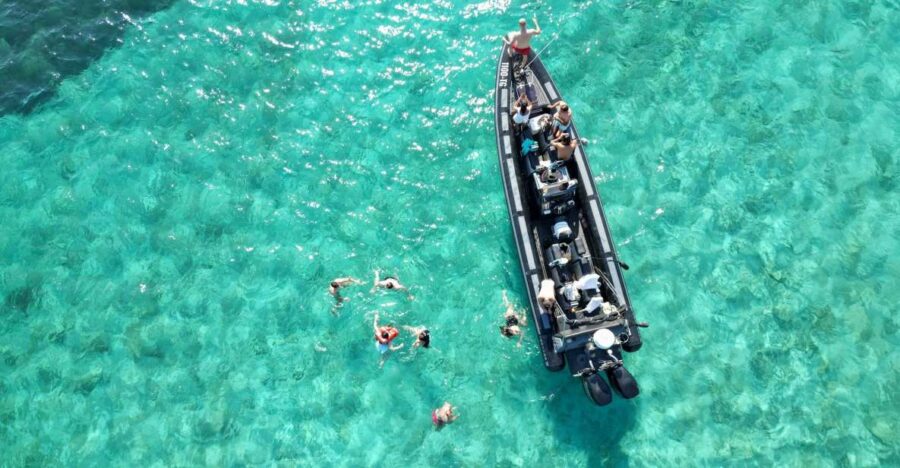 Split: Boat Tour of Blue Lagoon With Water and Wine Included