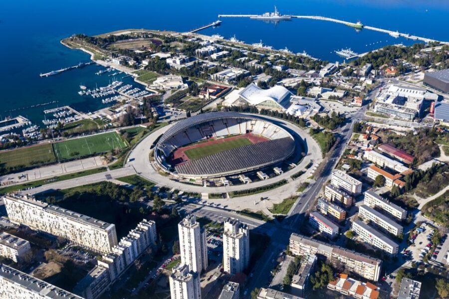 Split: Old Town Guided Bike Tour With Poljud Stadium
