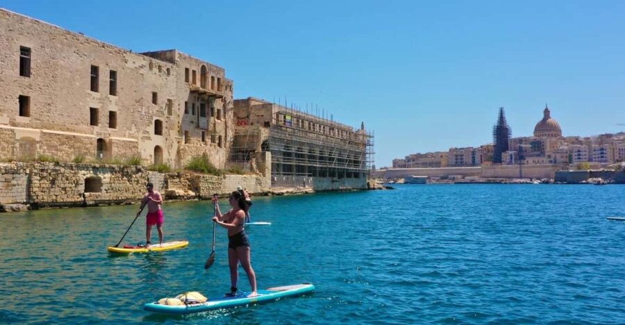 Stand Up Paddleboard Yoga Class Valetta