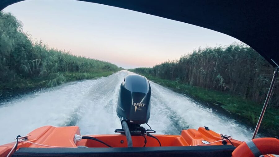 Sunrise ,sunset in the Danube Delta ,Caraorman