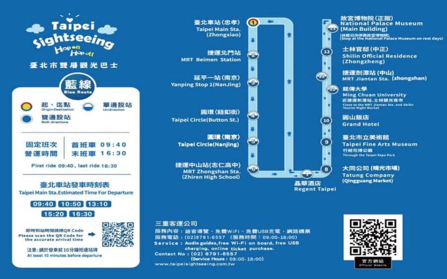 Taipei: Hop-On Hop-Off Sightseeing Bus With Audio Guide - Activity Overview
