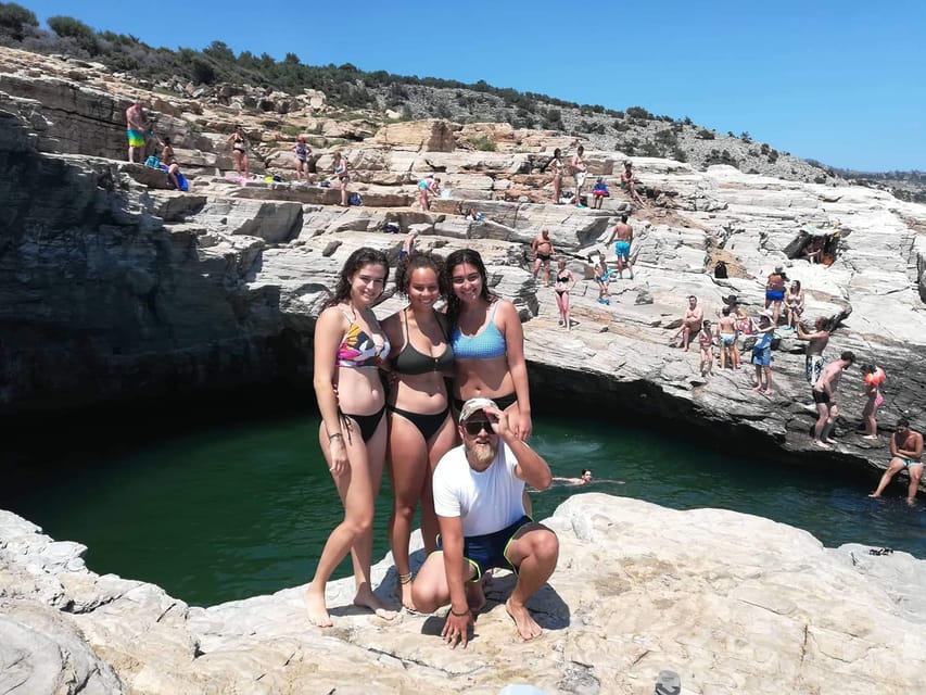 Thassos: Full-Day Cruise With BBQ and Wine