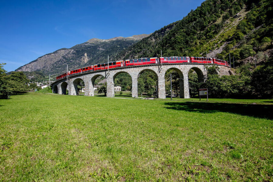 Tirano: Bernina Express Scenic Train To/From St. Moritz