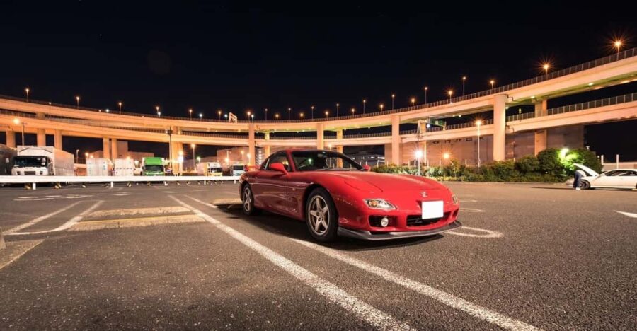 Tokyo: RX-7 FD Daikoku Car Meet JDM Experience (Night)