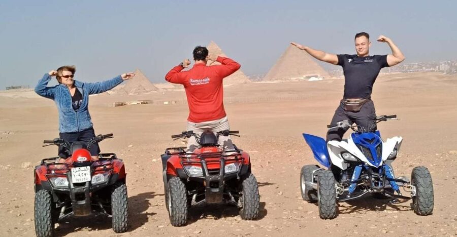 Tour Giza Pyramids, Sphinx With Camel Ride and Quad