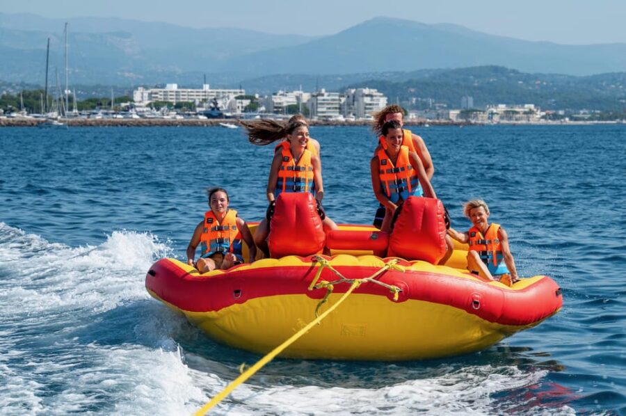 Towed Buoy for Children and Adults. Group Activity.