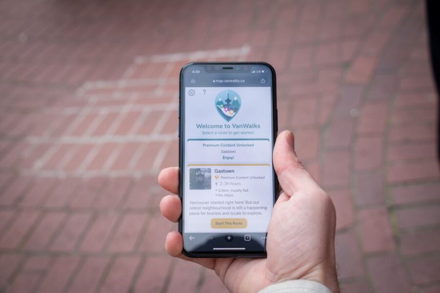 Vancouver: Self-Guided Smartphone Walking Tour of Gastown - Tour Overview