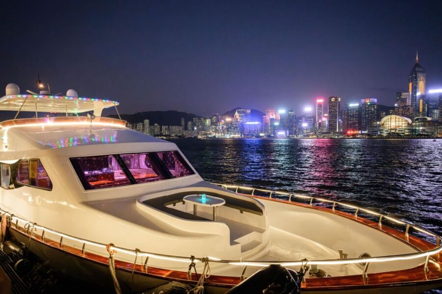 Victoria Harbour: Night Yacht Tour With Stunning Views
