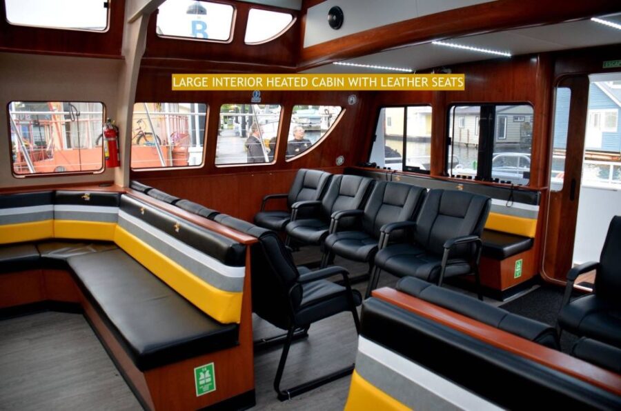 Victoria: Whale and Wildlife Semi-Covered Boating Tour