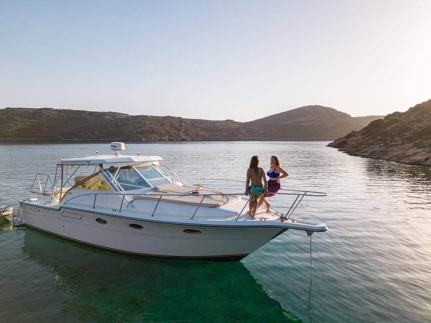 Vlichada Port: Private Boat Cruise With Swim Stops & Drinks