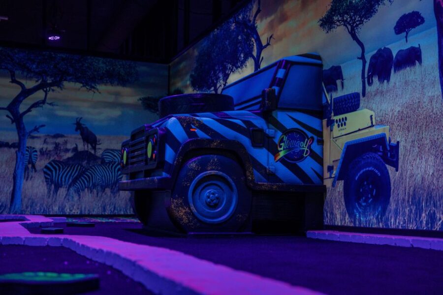 Woop! Glow Golf: Ljubljana Btc City - Overview of Woop! Glow Golf