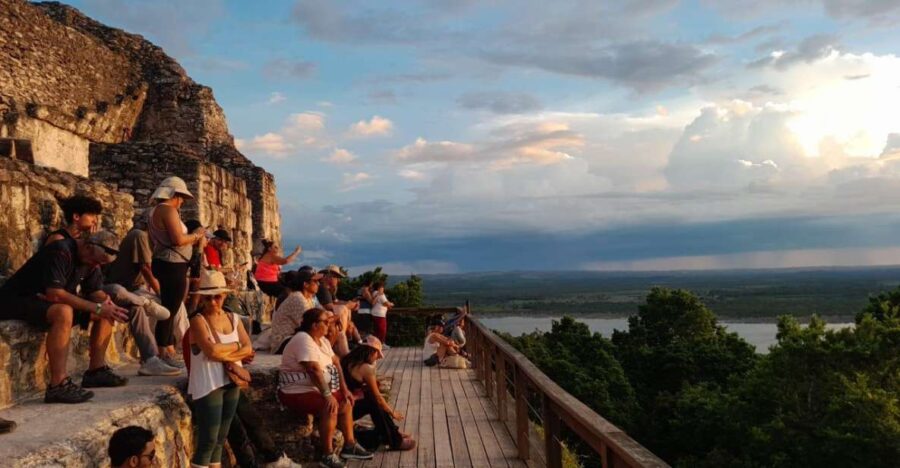 Yaxha: Shared Sunset Tour / Transportation & Guide