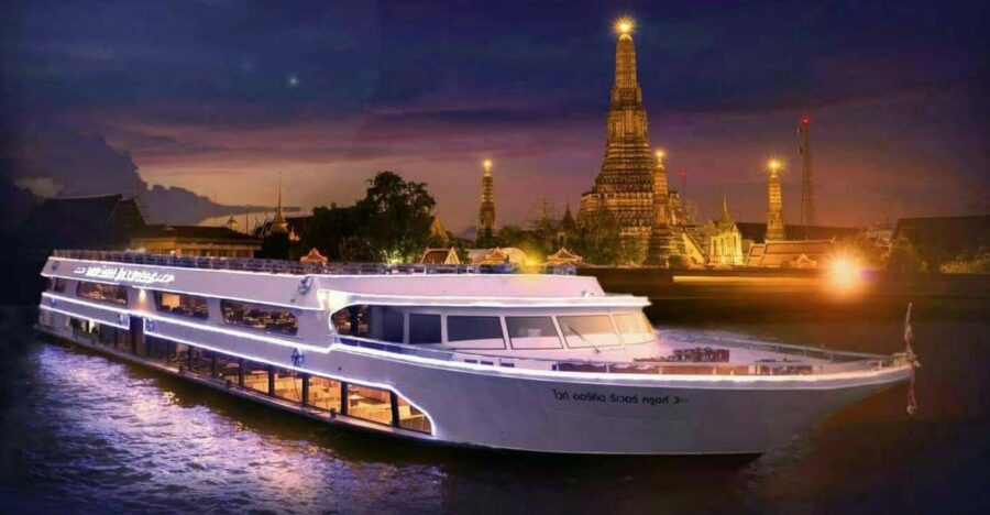 Bangkok: White Orchid Chao Phraya Dinner Cruise
