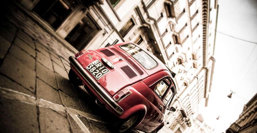 Milan: BIG Skyline Tour by Vintage Fiat 500 (2hs, 2 Stops)