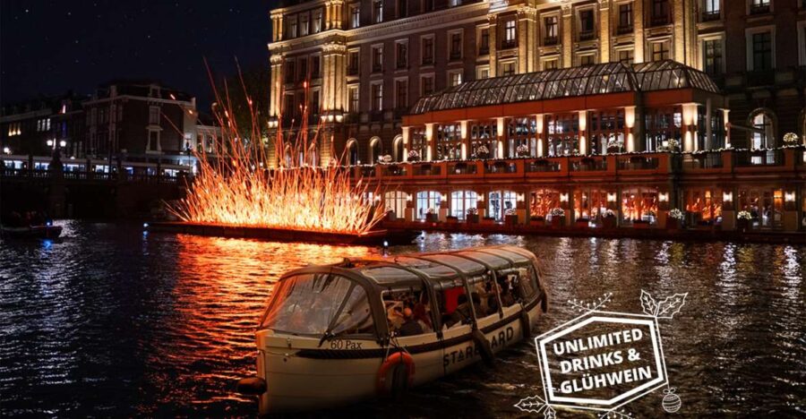 Amsterdam: Light Festival Cruise With Unlimited Drinks