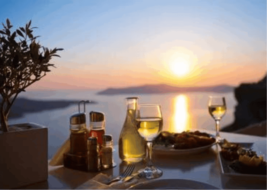 Enjoy a Enchanting Sunset Dinner by the Seaside.