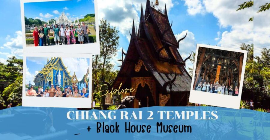 From Chiangmai: Chiang Rai 2 Temples +Black House Museum