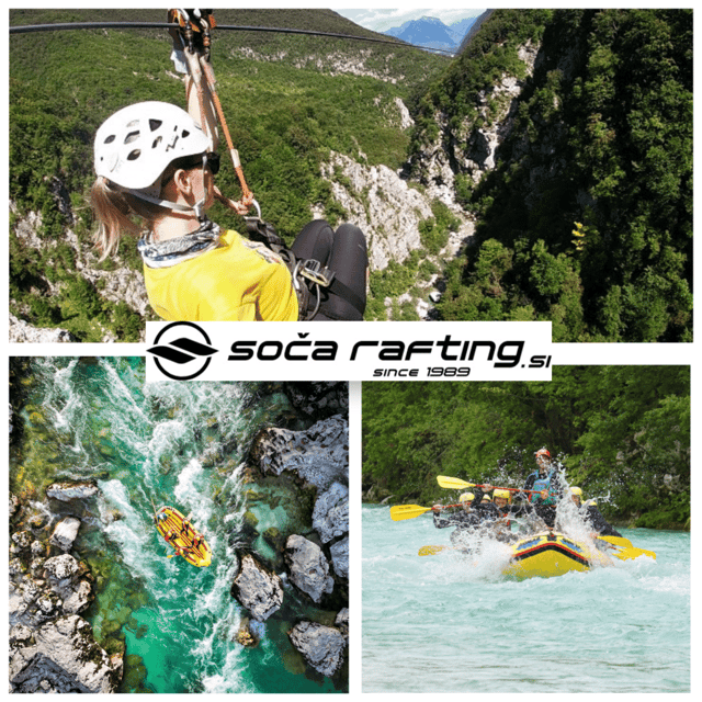 Package: Soča Rafting and Europe’s Longest Zipline Adventure