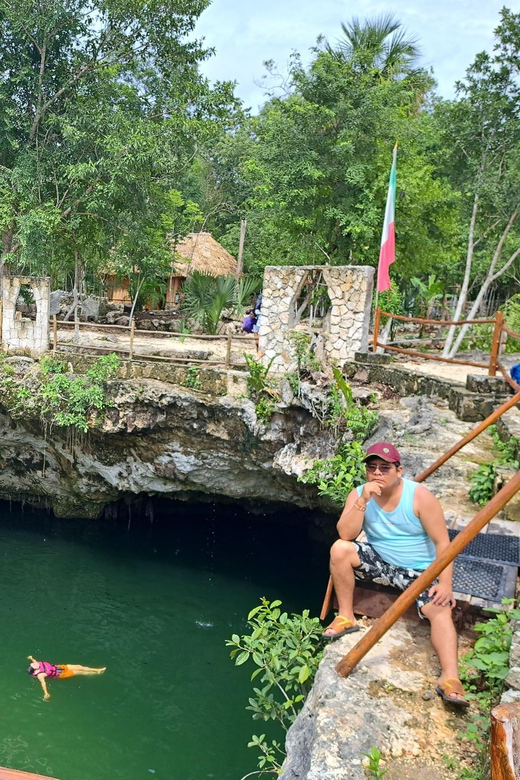 2 Cenotes, 1 Lagoon & Playa Paraiso From Cancun