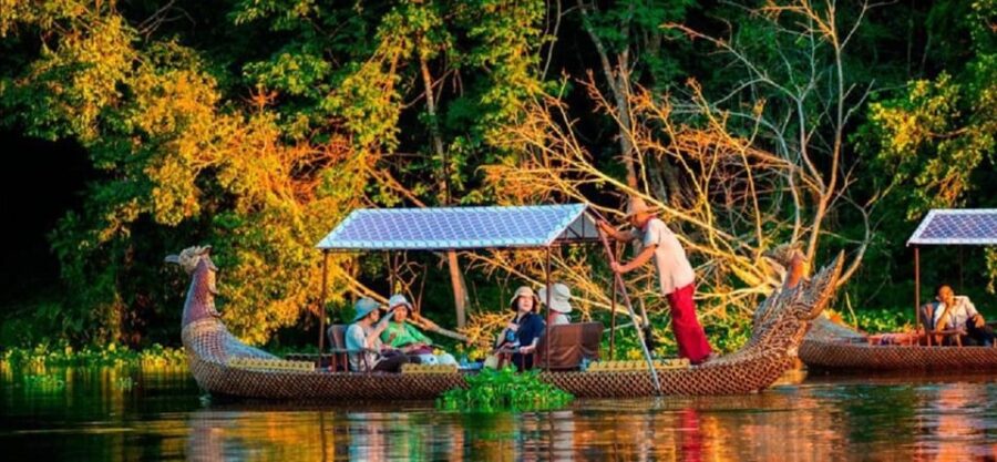 Angkor Bike Tour & Gondola Sunset Boat With Drinks & Snack