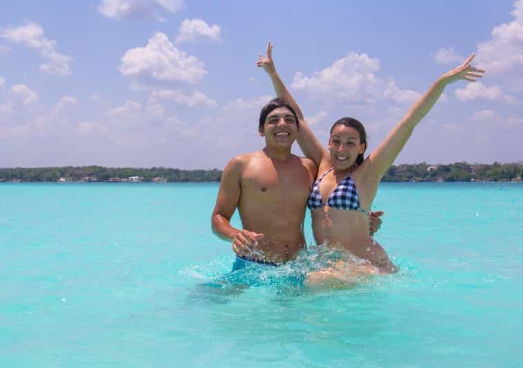 Bacalar: Explore the 7 Colors Lagoon in a Pontoon Ride