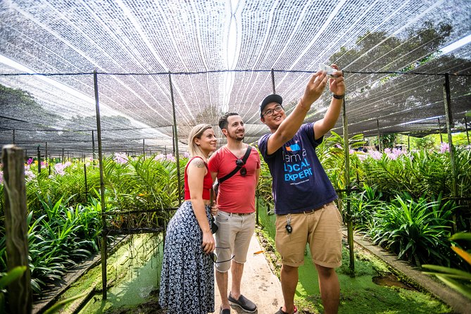 Bangkok Floating Market & Boat Ride to an Orchid Farm - Exploring the Local Temple and Orchid Farm