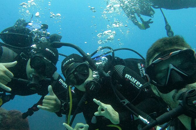 Baptism of Scuba Diving in a Shipwreck on Terceira Island