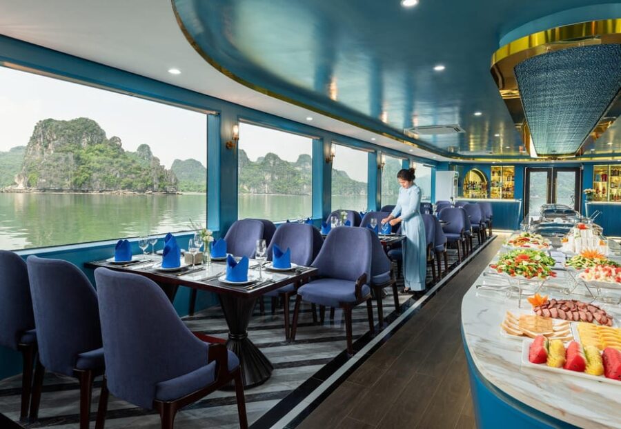 BEST SELLER Halong 5 Star Day Cruise: Buffet Lunch & Jacuzzi