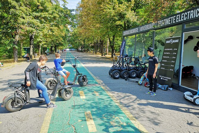 Bucharest Electric City Tour + SB Electric Center No Need Driver Licence #Green - Electric Vehicle Rental and SB Electric Center