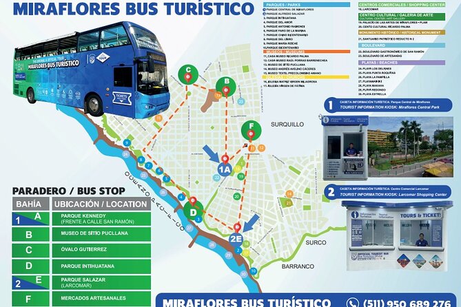 Bus Hop on – Hop off in Miraflores