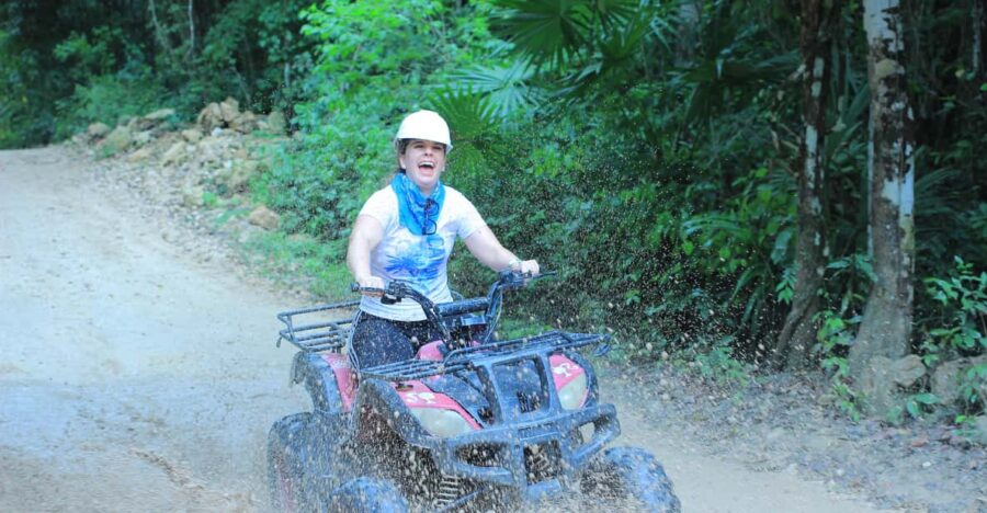 Cancun Jungle Kingdom Adventure ATV, Zipline and Cenote