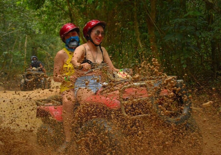 Cancun: Unique ATV Tour, Ziplines, Cenote Swim With Lunch