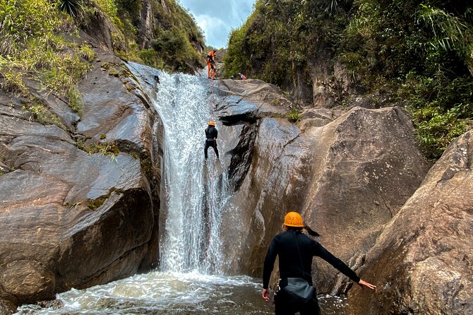 Canyoning in Chamana: 35 Meter Waterfall!
