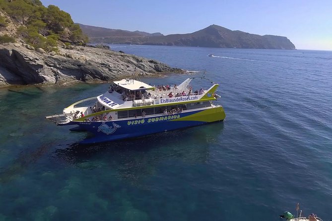 Catamaran in Cala Murtra With Super Underwater Vision