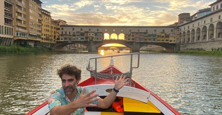 Florence: Private Boat Tour With Wine