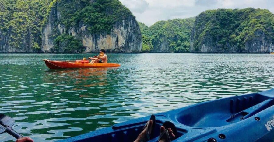 From Cat Ba: Cat Ba Full Day Kayaking With Fishing Village