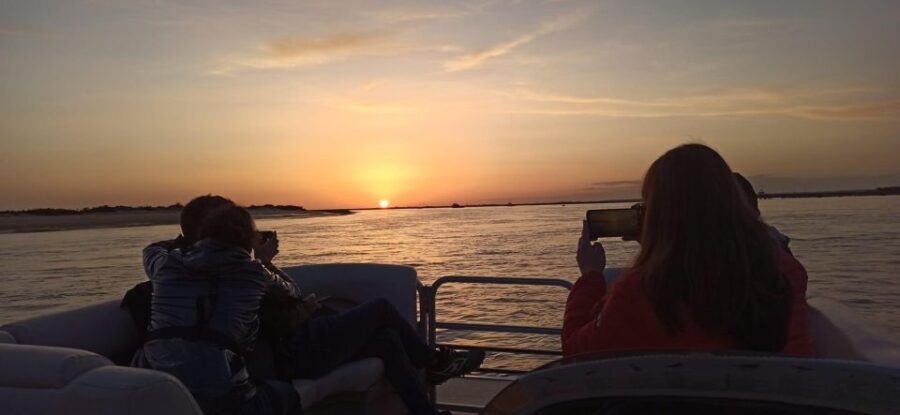 From Faro: Ria Formosa Islands Sunset Boat Cruise