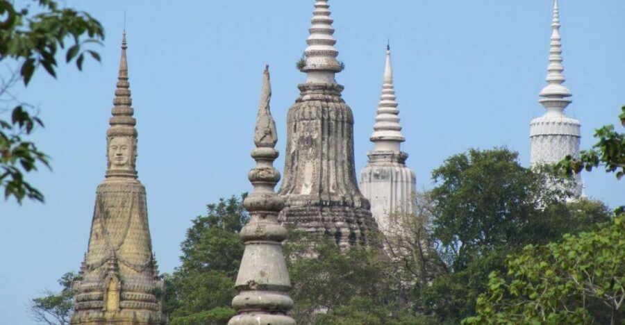From Phnom Penh: Oudong Stupas & Silver Smith Village