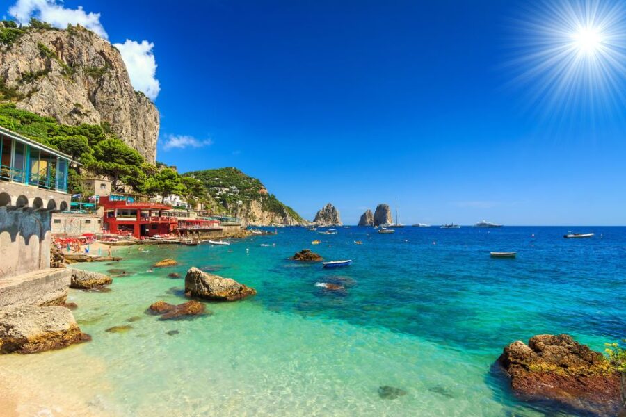 From Pompei: Capri Shared Tour